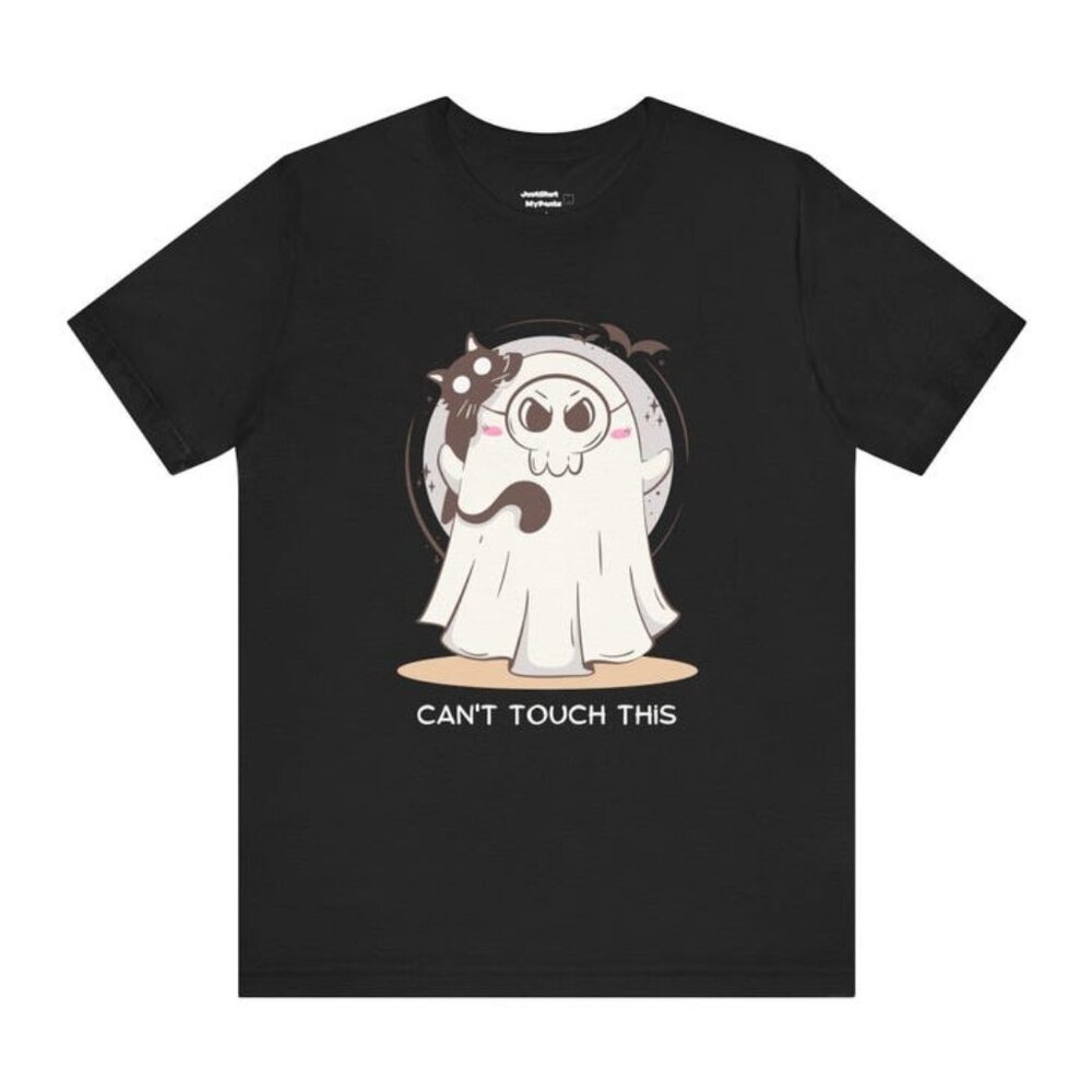 Cute Halloween Ghosts Cat Shirt, Cat Ghost Tee Halloween Ghost Shirt - Picture 1 of 4